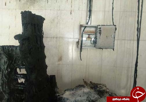 مصدوم شدن دو نفر در آتش سوزی یک کارخانه + تصاویر