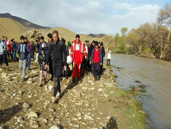 غرق شدن یک نفر در رود خانه کشکان+عکس