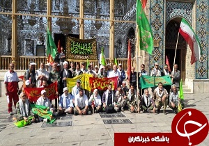 ورود کاروان پیاده تبریز به قزوین