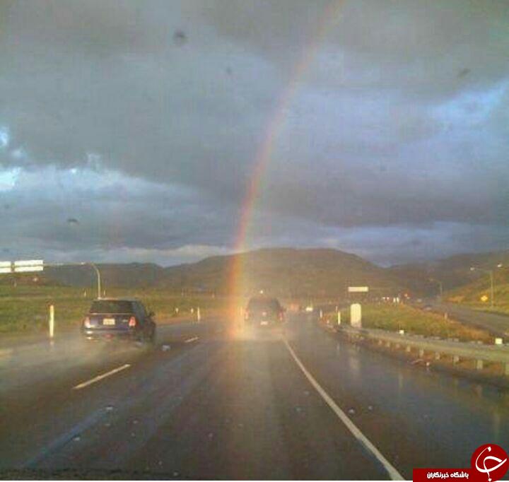 عکس/ شروع یک رنگین کمان