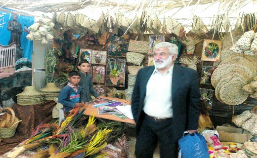 برپایی غرفه صنایع حصیری بافق در نمایشگاه بین المللی صنایع دستی کشور