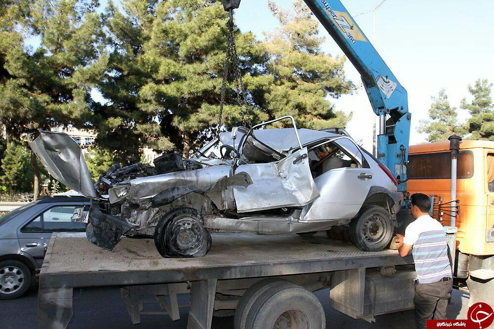 دو حادثه رانندگی و مجروح شدن 3 نفر در مشهد+ تصویر