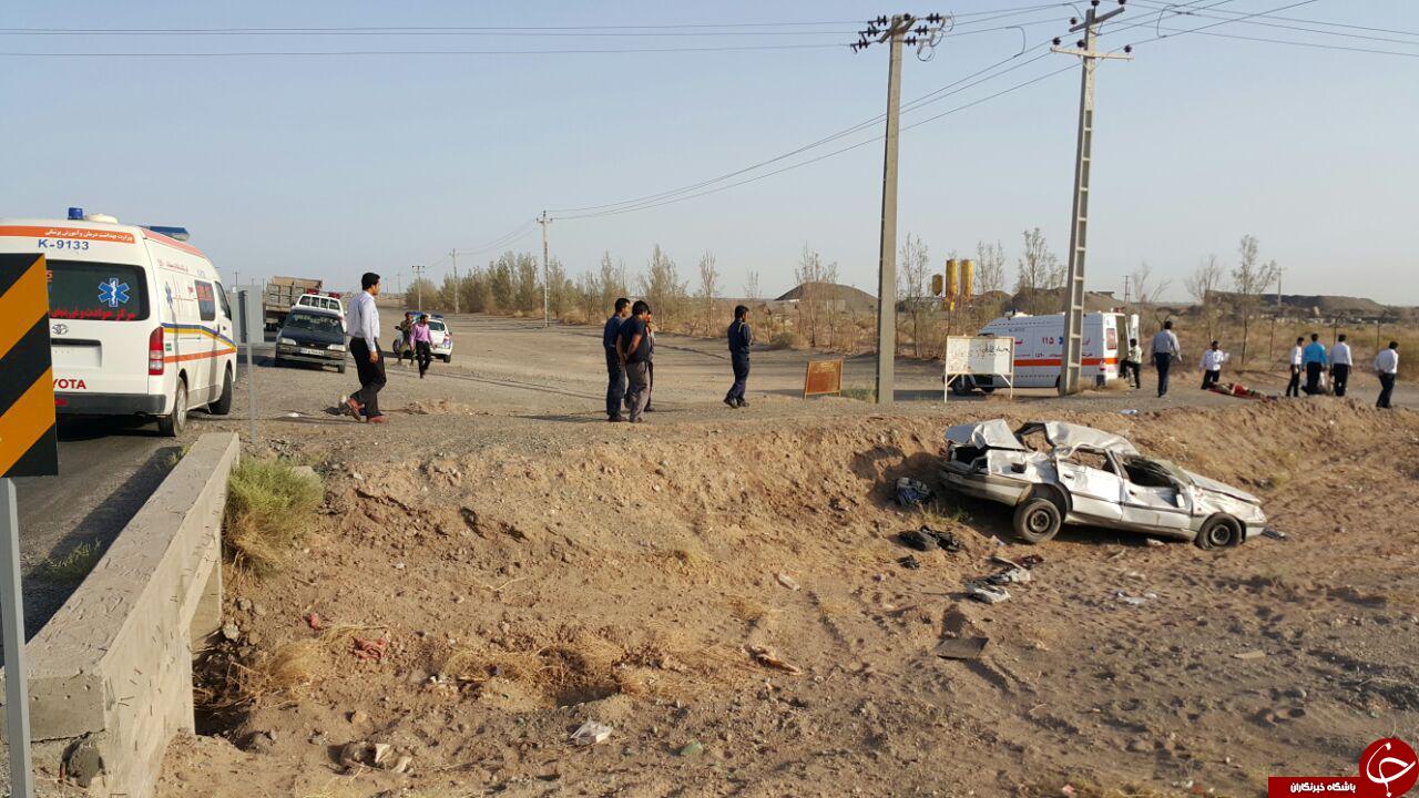 13 کشته و مجروح در واژگونی پژو 405 حامل اتباع افاغنه + تصاویر