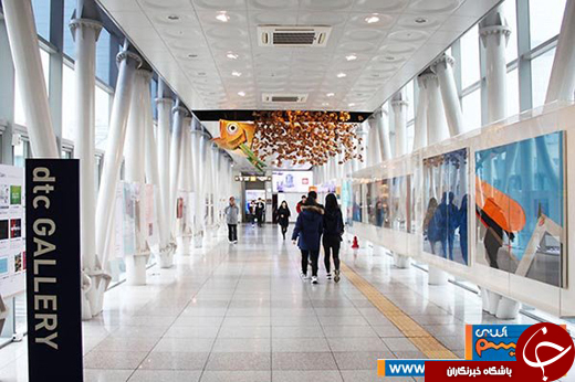 عکس/ پایانه اتوبوس یا گالری هنری!