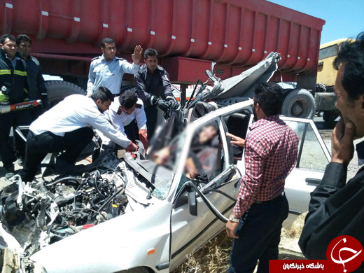 مرگی تلخ در جاده سیرجان! + تصاویر