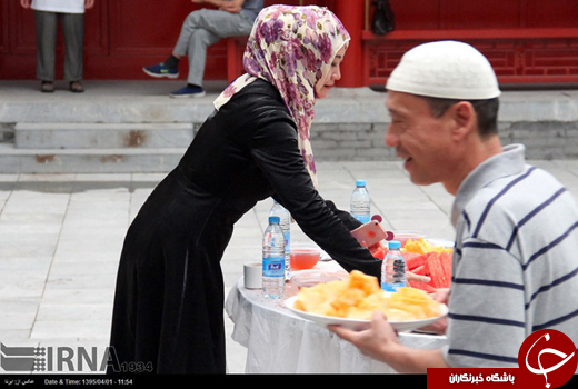 عکس/ مراسم افطاری در مسجد &laquo;نان&zwnj;شیا&raquo; پکن