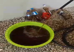 تغییر رنگ آب آشامیدنی روستای ماکران + فیلم