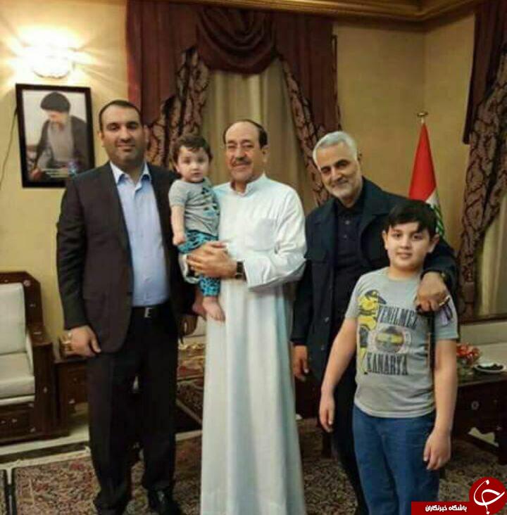 سردار سلیمانی میهمان سفره افطار نوری مالکی شد