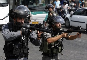 درگیری بین نظامیان صهیونیست و جوانان فلسطینی در جنوب مسجدالاقصی