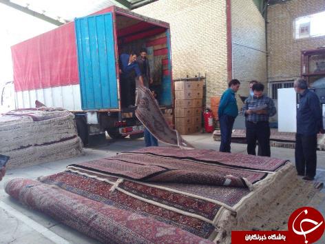 ارسال 244 تخته فرش کمیته امداد امام خمینی به تهران+تصاویر