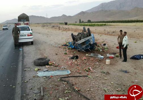 سه کشته و زخمی در تصادف فسا + تصاویر