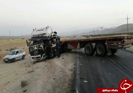 سه کشته و زخمی در تصادف فسا + تصاویر