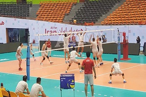 تمرين تيم ملى واليبال برگزار شد