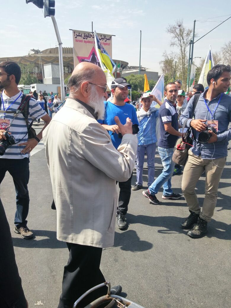 &laquo;مهدی چمران&raquo; در جمع راهپیمایان روز قدس حاضر شد