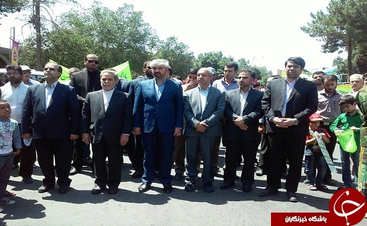 حضور استاندار در راهپیمایی روز قدس +تصاویر