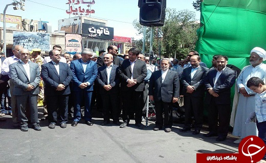 حضور استاندار در راهپیمایی روز قدس +تصاویر