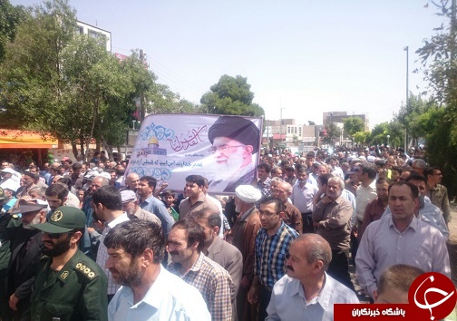 راهپیمایی روز قدس در تاکستان