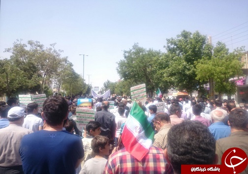 راهپیمایی روز قدس در تاکستان