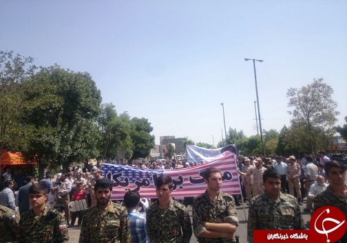 راهپیمایی روز قدس در تاکستان