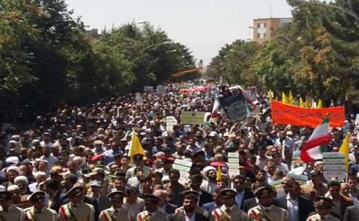 شکوه حضور کرمانی ها در راهپیمایی روز قدس+ تصاویر شکوه حضور کرمانی ها در راهپیمایی روز قدس+ تصاویر