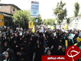برگزاری راه پیمایی روز قدس گلستانی ها +تصاویر