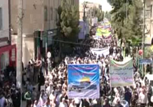 حضور پرشور مردم زاهدان در راهپیمایی روز قدس + فیلم