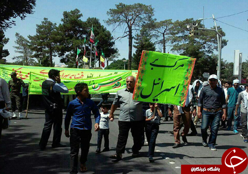 مومنان هرمزگانی فریاد حمایت از فلسطین را سردادند