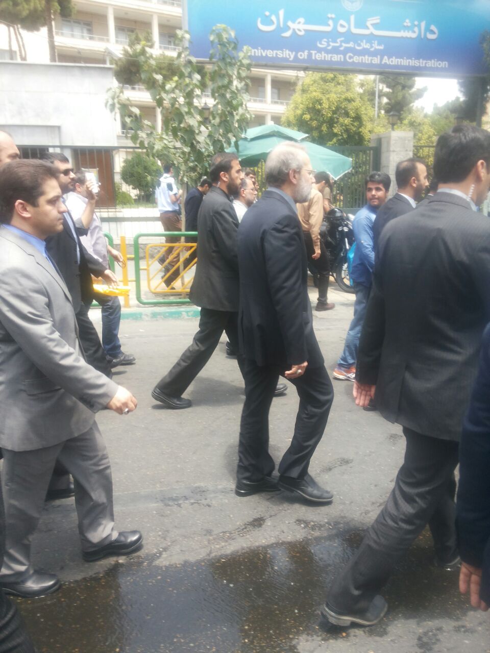 &laquo;علی لاریجانی&raquo; در جمع راهپیمایان روز قدس حضور یافت