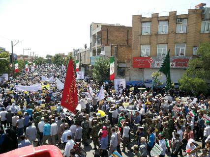 نمایش وحدت و همبستگی ملت ایران در راهپیمایی روز قدس + تصاویر