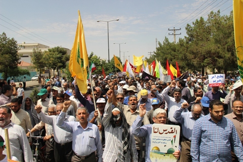 راهپیمایی پرشورمردم در روز قدس