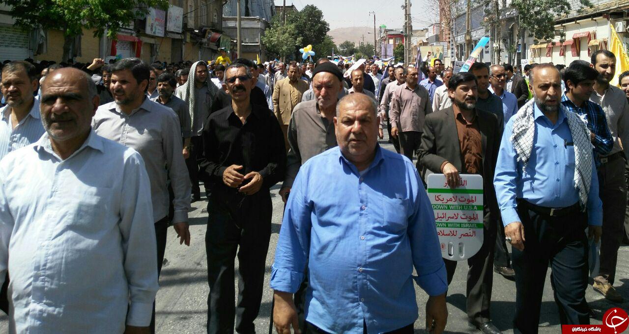 راهپیمایی روز جهانی قدس در کرمانشاه + تصاویر