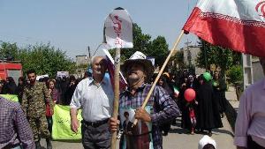 جلوه هایی ویژه از راه پیمایی امروز گلستانی ها در حمایت از قدس شریف+ تصاویر