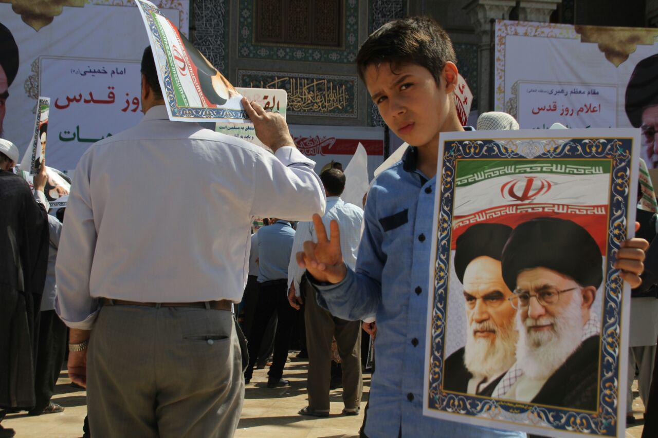 مهاجران افغانستانی مقیم قم در راهپیمایی روز جهانی قدس شرکت کردند+ تصاویر