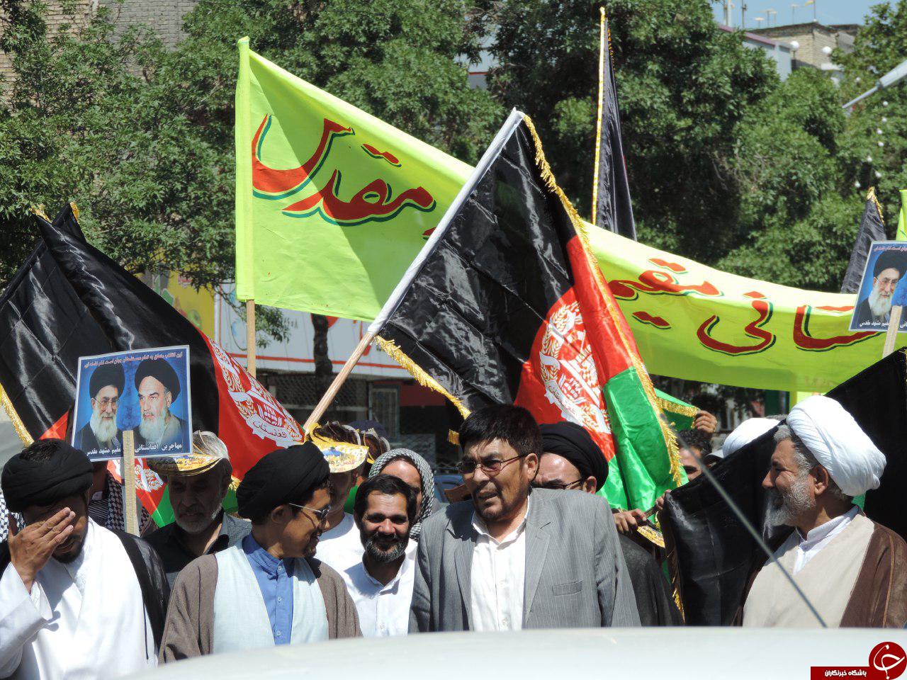 گزارش تصویری از راهپیمایی مهاجران افغانستانی مقیم مشهد