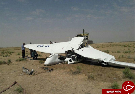 سقوط هواپیمای آموزشی یک کشته بر جا گذاشت +تصاویر