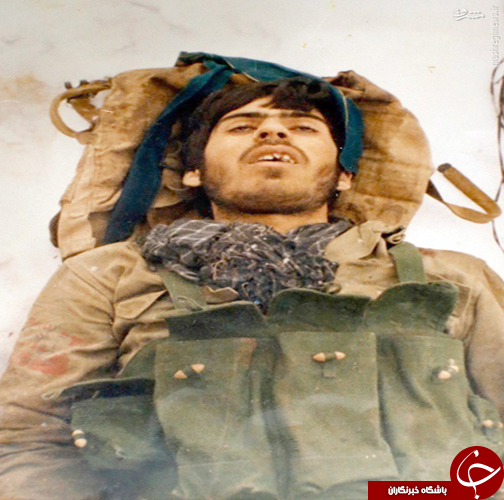 عکس/ پیکر شهید روی برف