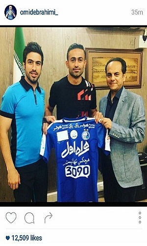 اولین پیام امید ابراهیمی برای آبی ها پس از تمدید قرارداد