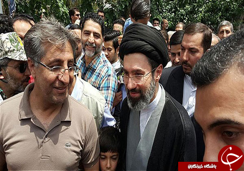 عکس: فرزند رهبری در راهپیمای روز قدس