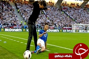 فیلم تکل جیاچرینی روی پای یواخیم لوو