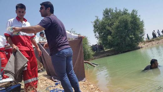 جسد جوان غرق شده خدابنده ای از آبگیر بیرون کشیده شد
