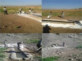 آهک پاشی آبشخورها و چشمه های منطقه حفاظت شده مراکان خوی