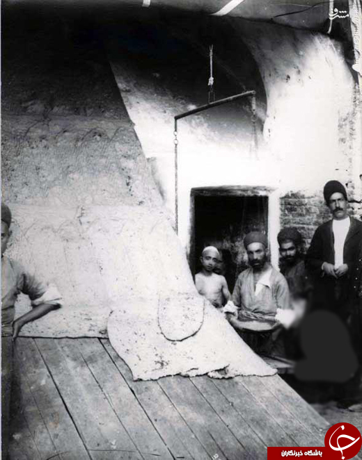 عکس/ نانوایی سنگکی در اواخر دوره قاجار