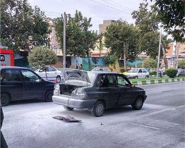 انفجار پراید با نشت ال پی جی در گرگان