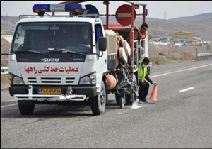 خط کشی پنج هزار کیلومتر از جاده های استان اصفهان