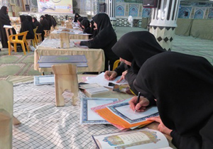 طرح کتابت خوشنویسی قرآن در شهرکرد برگزار شد