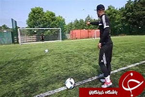 فیلم چالش جالب پنالتی با حالت سر گیجه