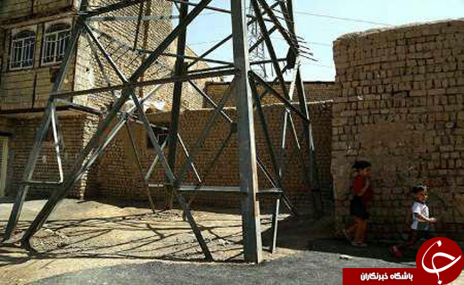خط فشار قوی برق 2 قربانی گرفت+ عکس