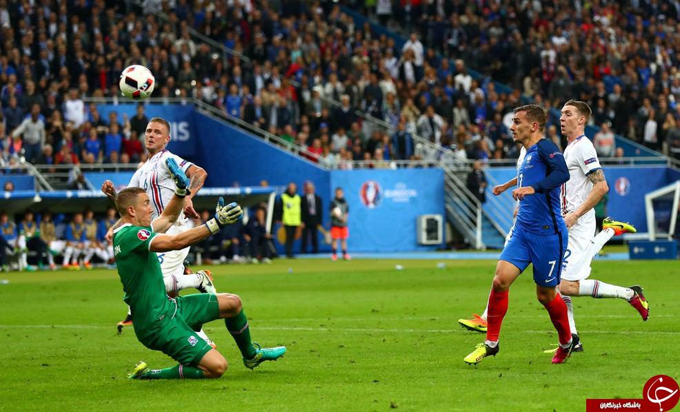 فرانسه 4 - 0 ایسلند / آتش باری خروس ها برابر مردان یخی