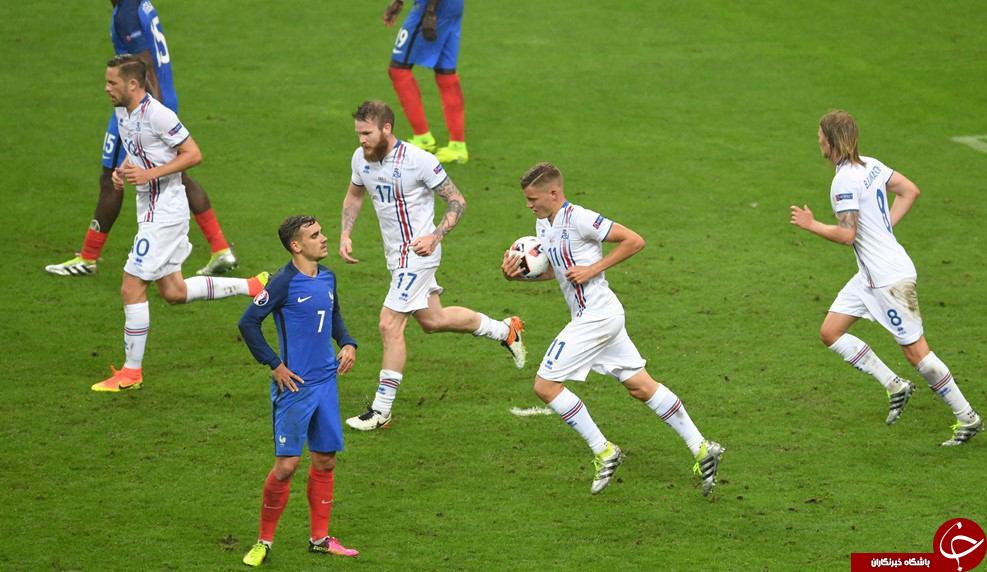 فرانسه 5 - 2 ایسلند / یخ در بهشت خروس ها را به نیمه نهایی رساند + تصاویر
