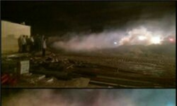 آتش&zwnj;سوزی شدید در کارخانه لوله ادیمی+عکس